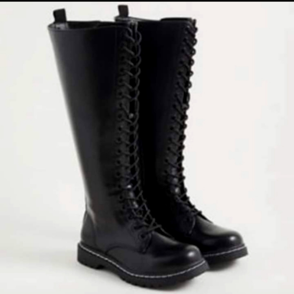 Torrid knee high combat boots
